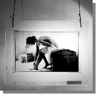 Nude on glass