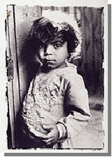 Boy in doorway. Original, Silver gelatine on hand made paper 24"x20