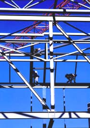 Steel workers in Sheffield