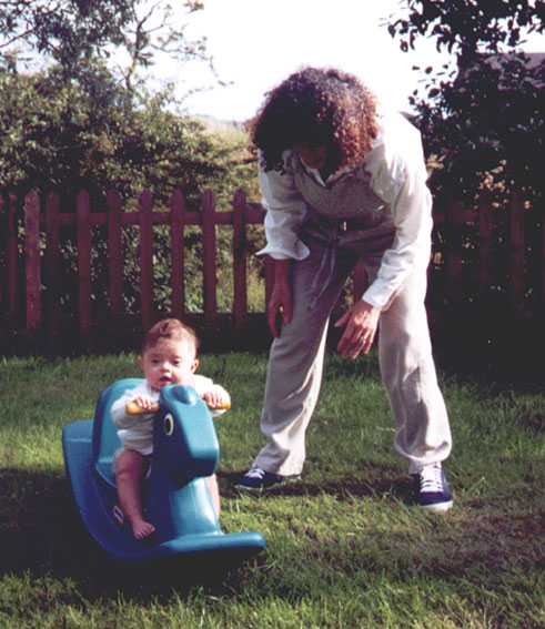 Me on a rocking horse. This is a big file but I'm worth waiting for, please hang on a minute for it to download. Thanks. 82kb