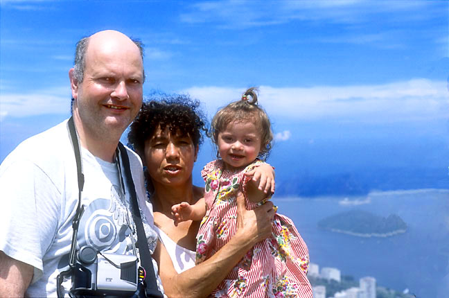 With Mum & Dad at Mirante Donna Marte in Rio de Janeiro